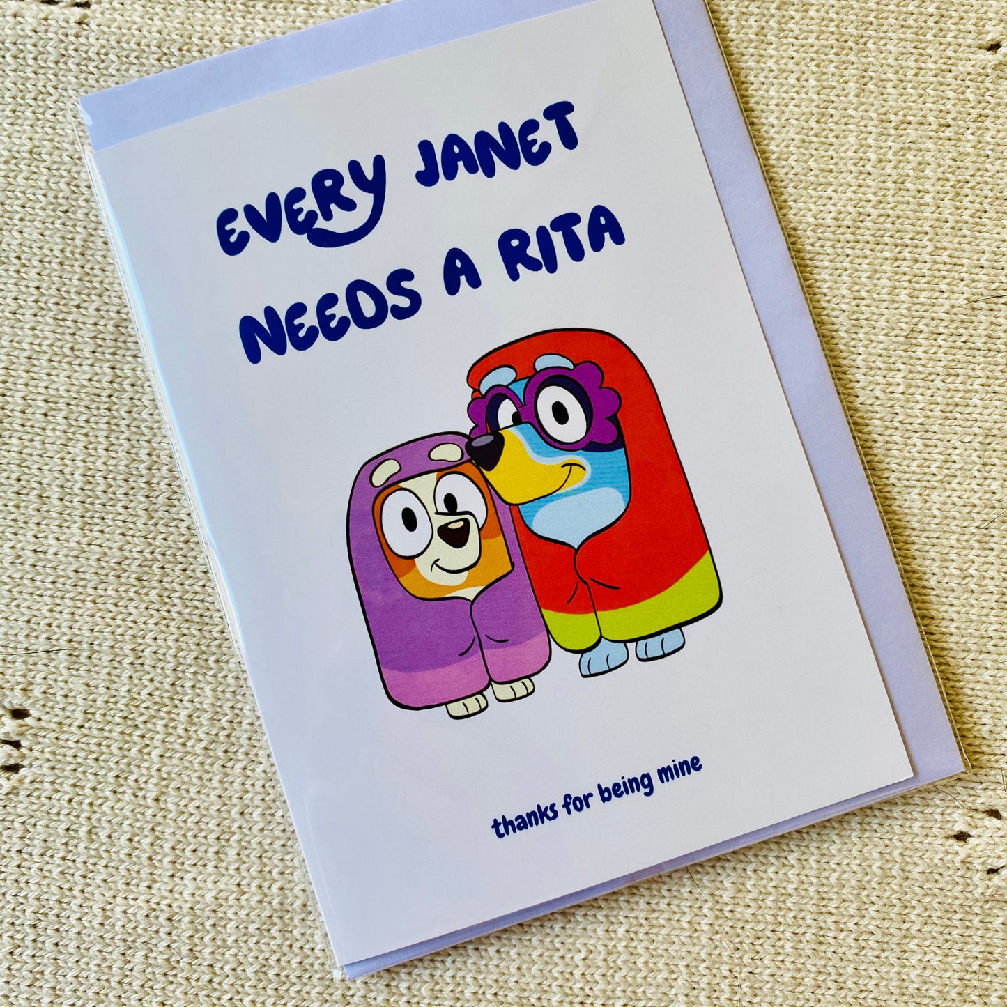 Rita & Janet Bluey Card