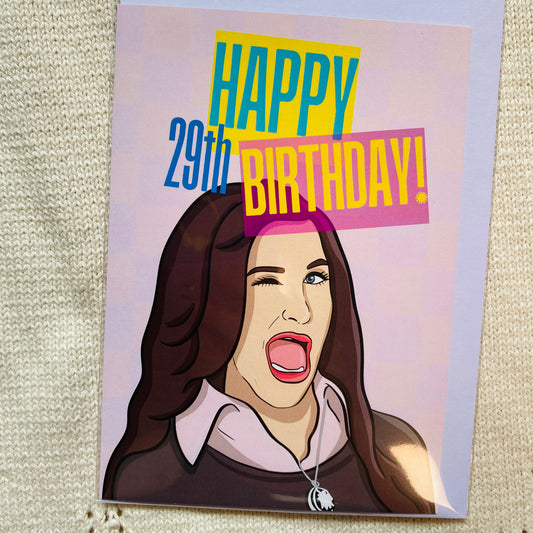 Happy 29th *wink* Card