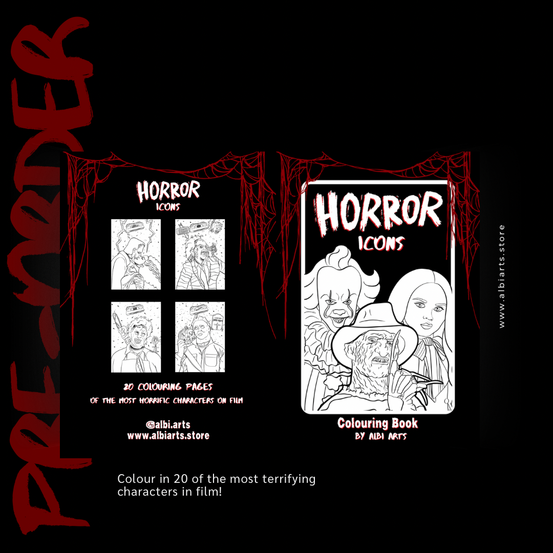 Horror Icons || Colouring Book